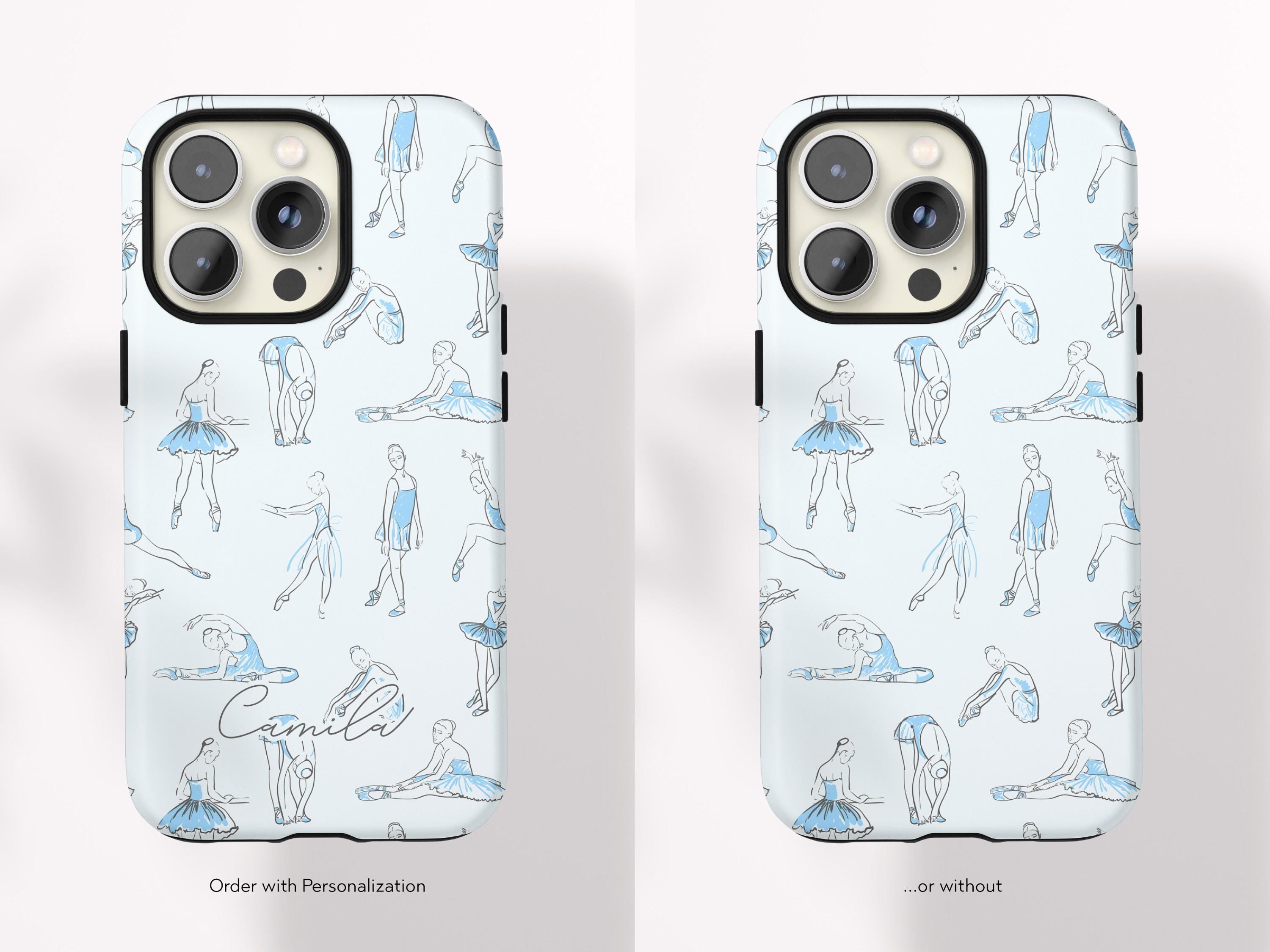 Custom Ballet Phone Case Personalized Ballet Gift for Tween Girl Dance Gift Under 30 Protective Magsafe Compatible Case Ballet Dancer Design - Charles Alex