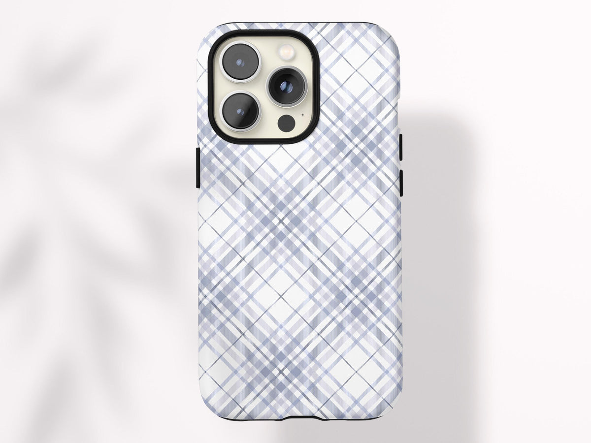 Personalized Plaid Phone Case for iPhone Case Classic Plaid Print Gift for Her Custom Preppy Case for Samsung Gift Under 30 for Girlfriend