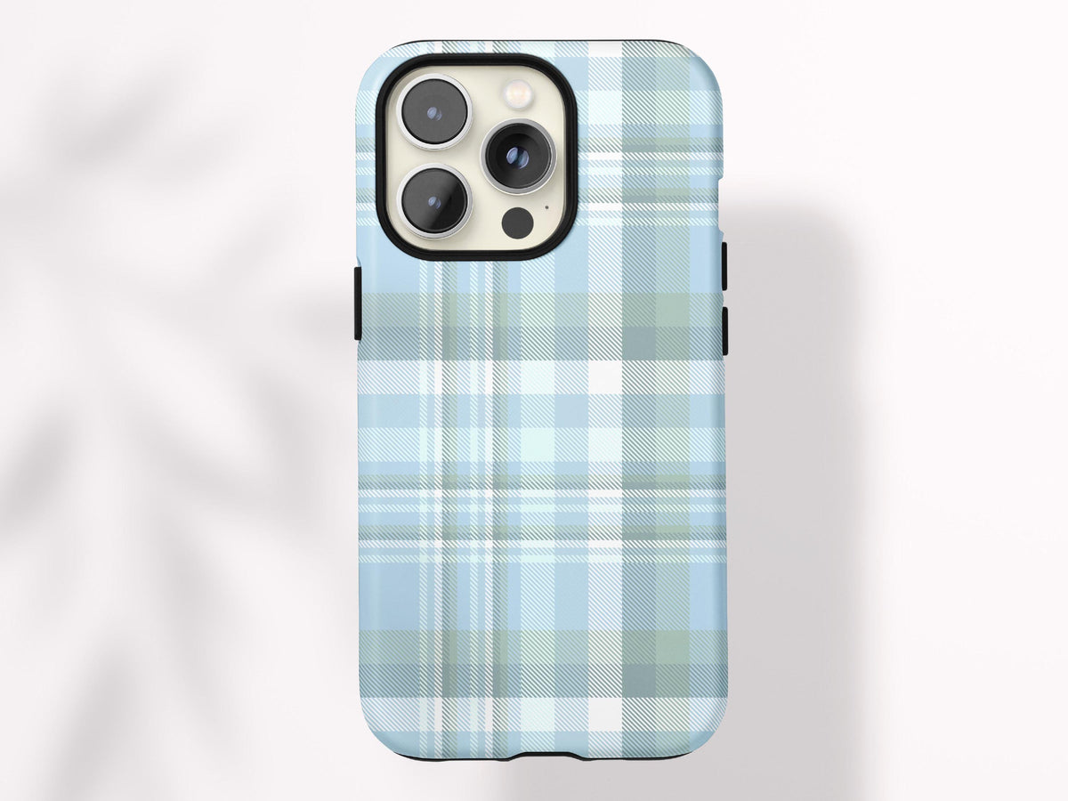 Personalized Plaid Phone Case for iPhone Case Classic Plaid Print Gift for Her Custom Preppy Case for Samsung Gift Under 30 for Girlfriend