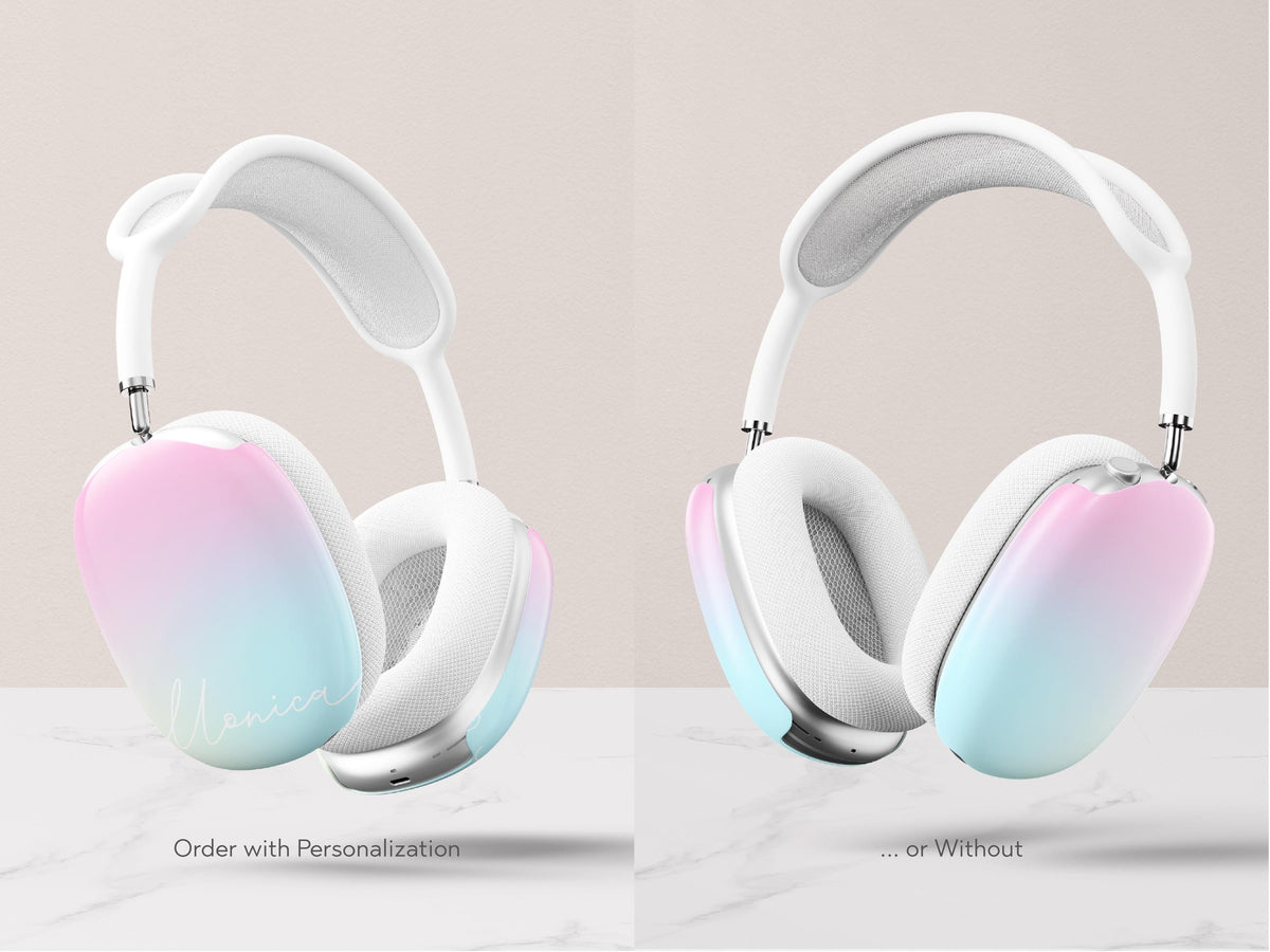 Ombre AirPods Max Cover Custom Headphone Shield Protective Gradient Case Cute Personalized Tech Gift for Her Stylish Accessory Durable Skin