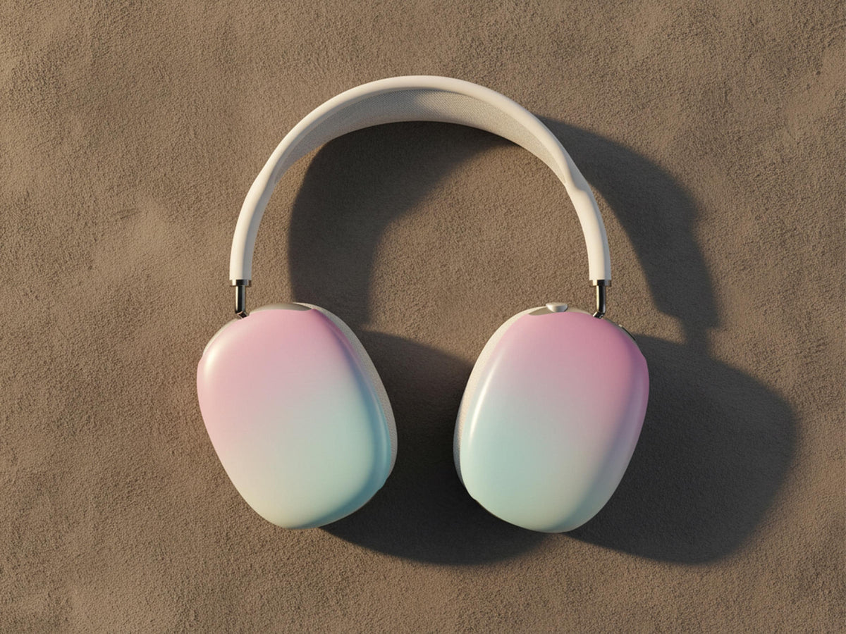 Ombre AirPods Max Cover Custom Headphone Shield Protective Gradient Case Cute Personalized Tech Gift for Her Stylish Accessory Durable Skin