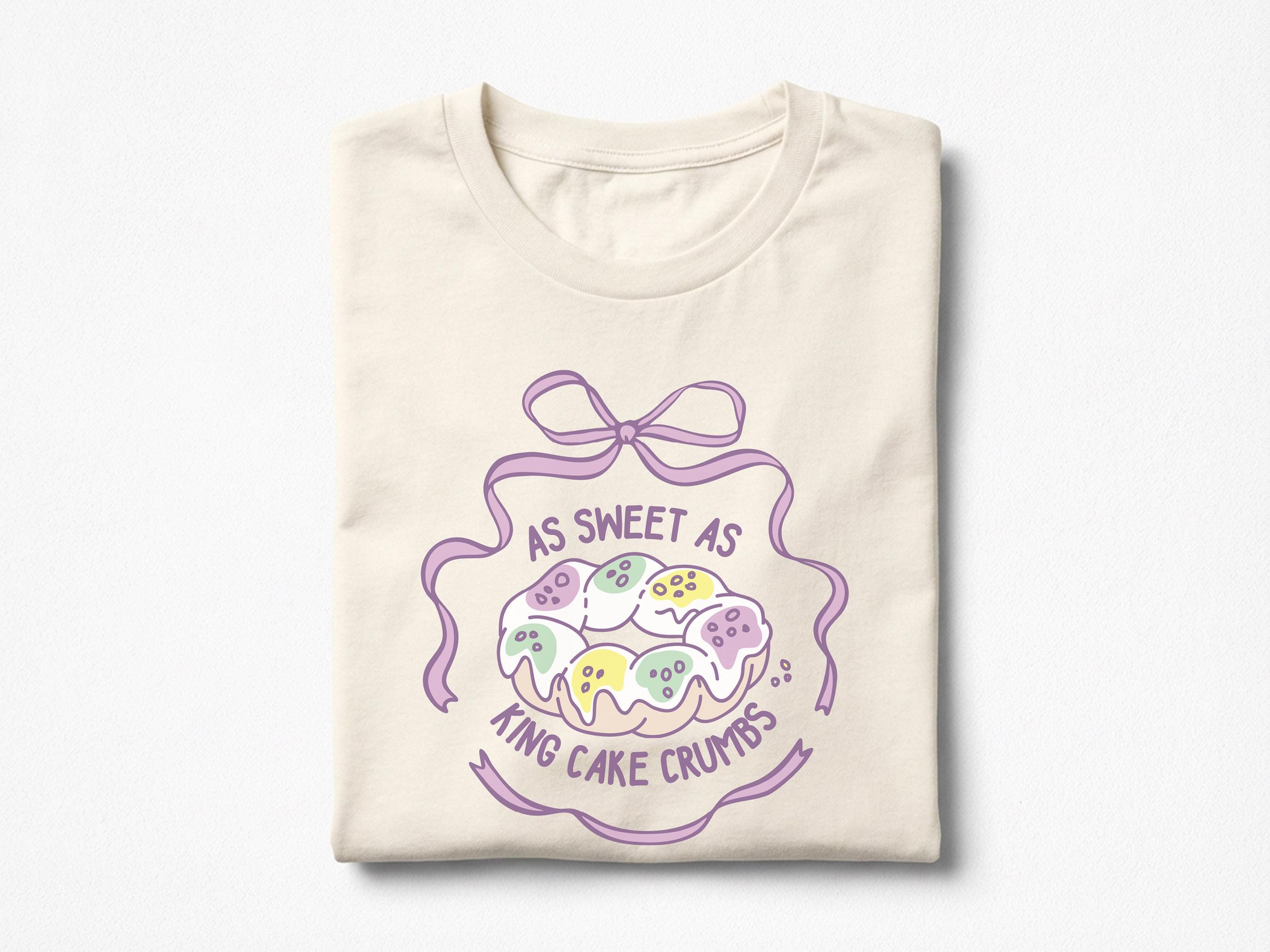 Toddler Girl Mardi Gras Shirt New Orleans Carnival Present Tee Pastel Youth Top Sweet As King Cake Crumbs Tshirt Fun Fat Tuesday Gift 2026 - Charles Alex