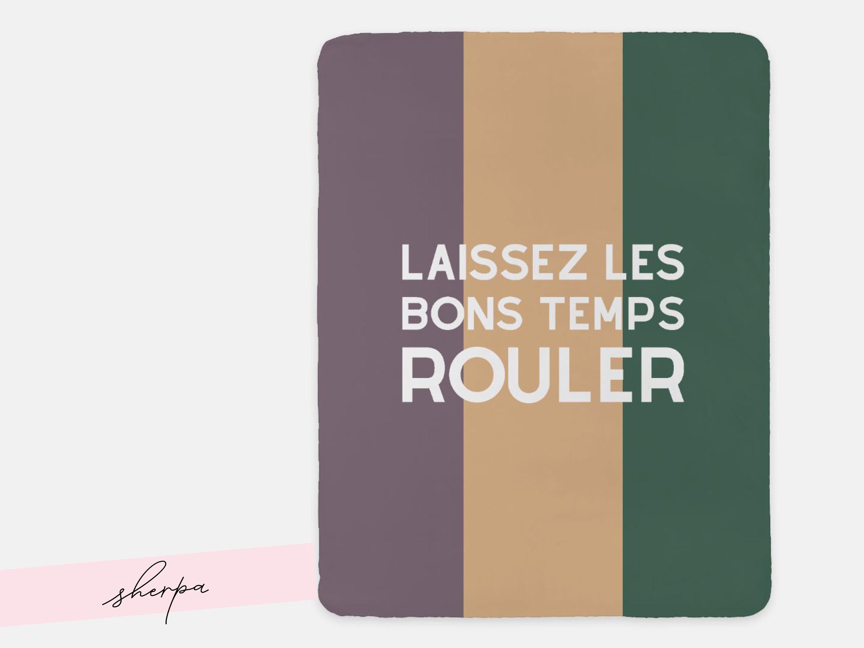 Mardi Gras Throw Laissez Les Bons Temps Rouler Blanket New Orleans Living Room Decor Sofa Woven Purple Gold Green Carnival Home Style Couch