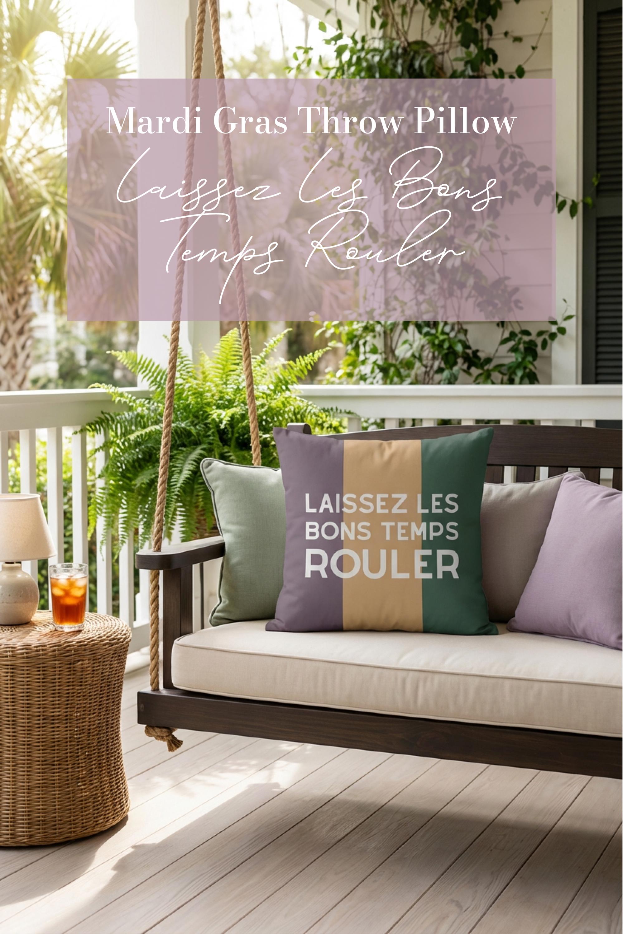 Laissez Les Bons Temps Rouler Pillow - Charles Alex
