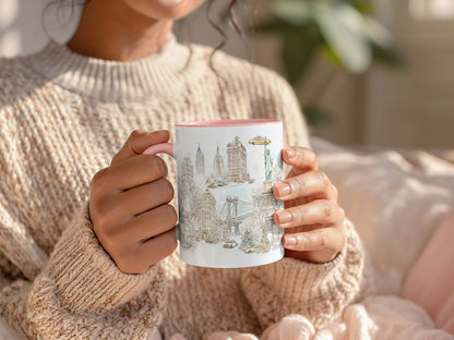 Christmas in the City - NY Mug - Charles Alex