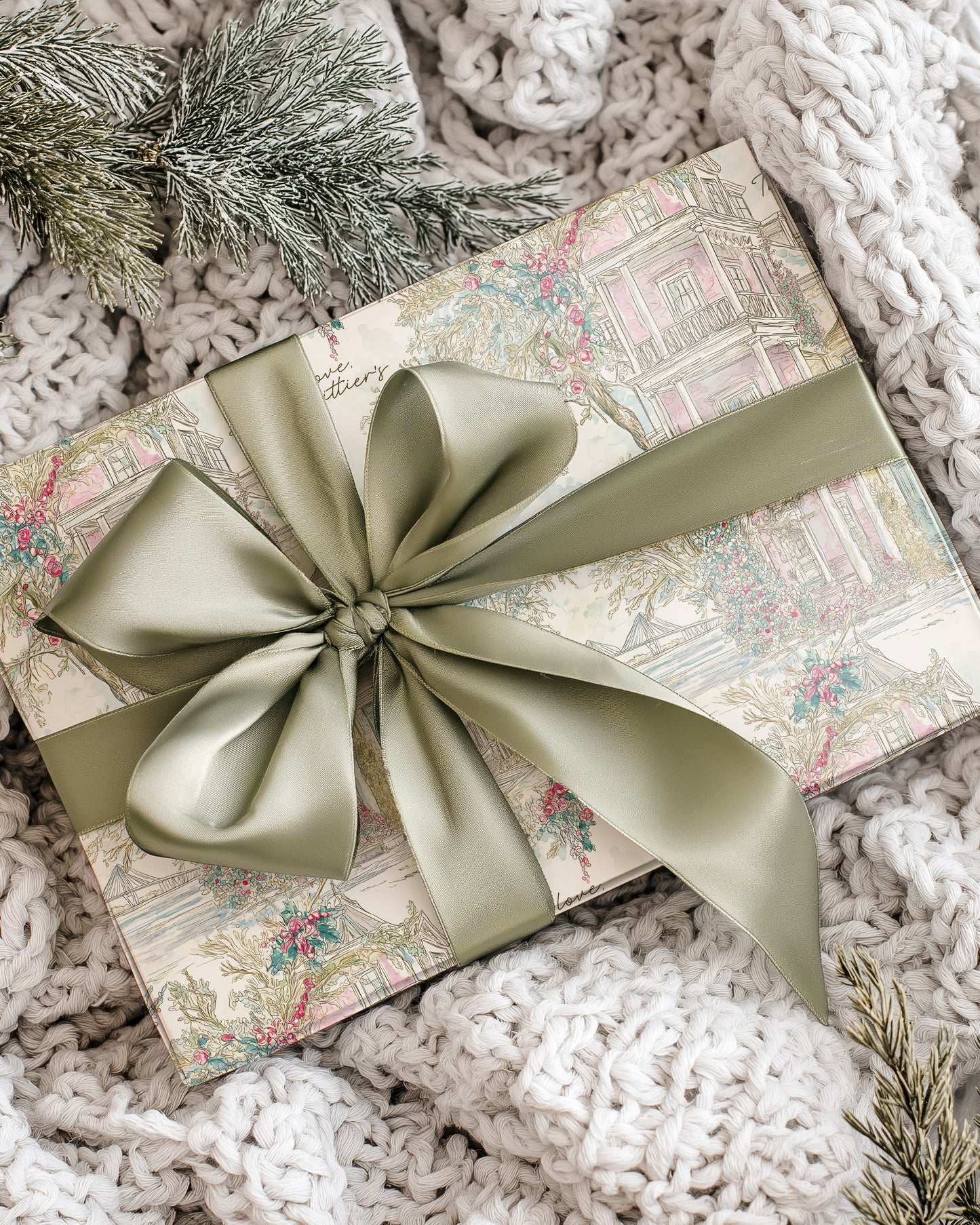 Holiday Charleston Wrapping Paper