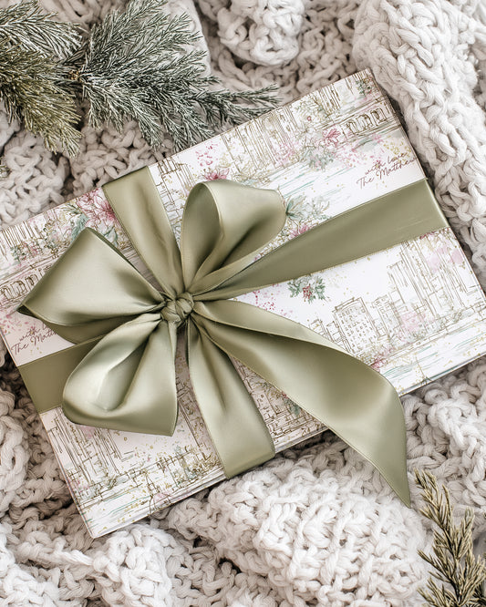 Christmas in the City - Chicago Blush Skyline