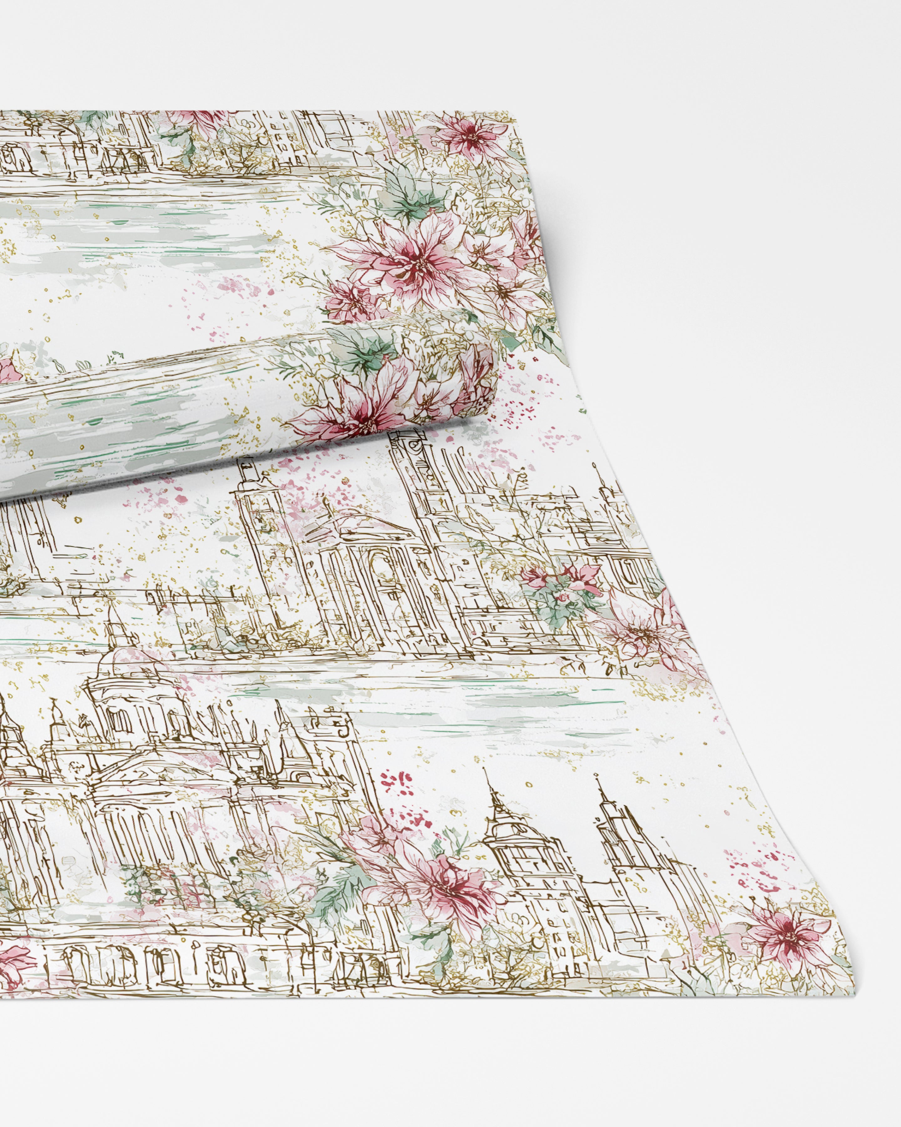 Christmas in the City - Chicago Blush Skyline - Charles Alex