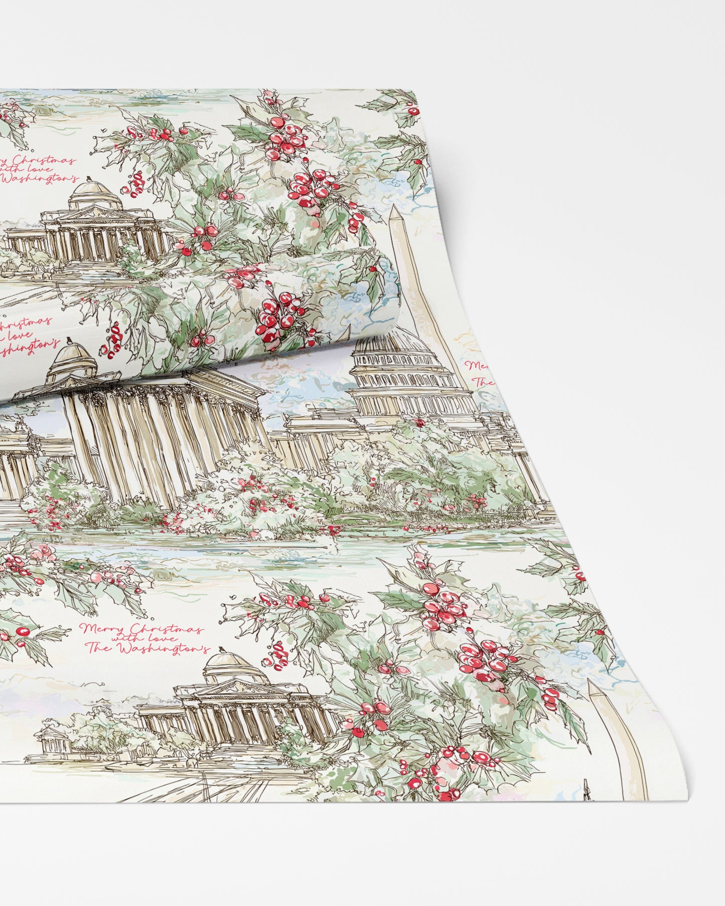 Washington DC Christmas Wrapping Paper