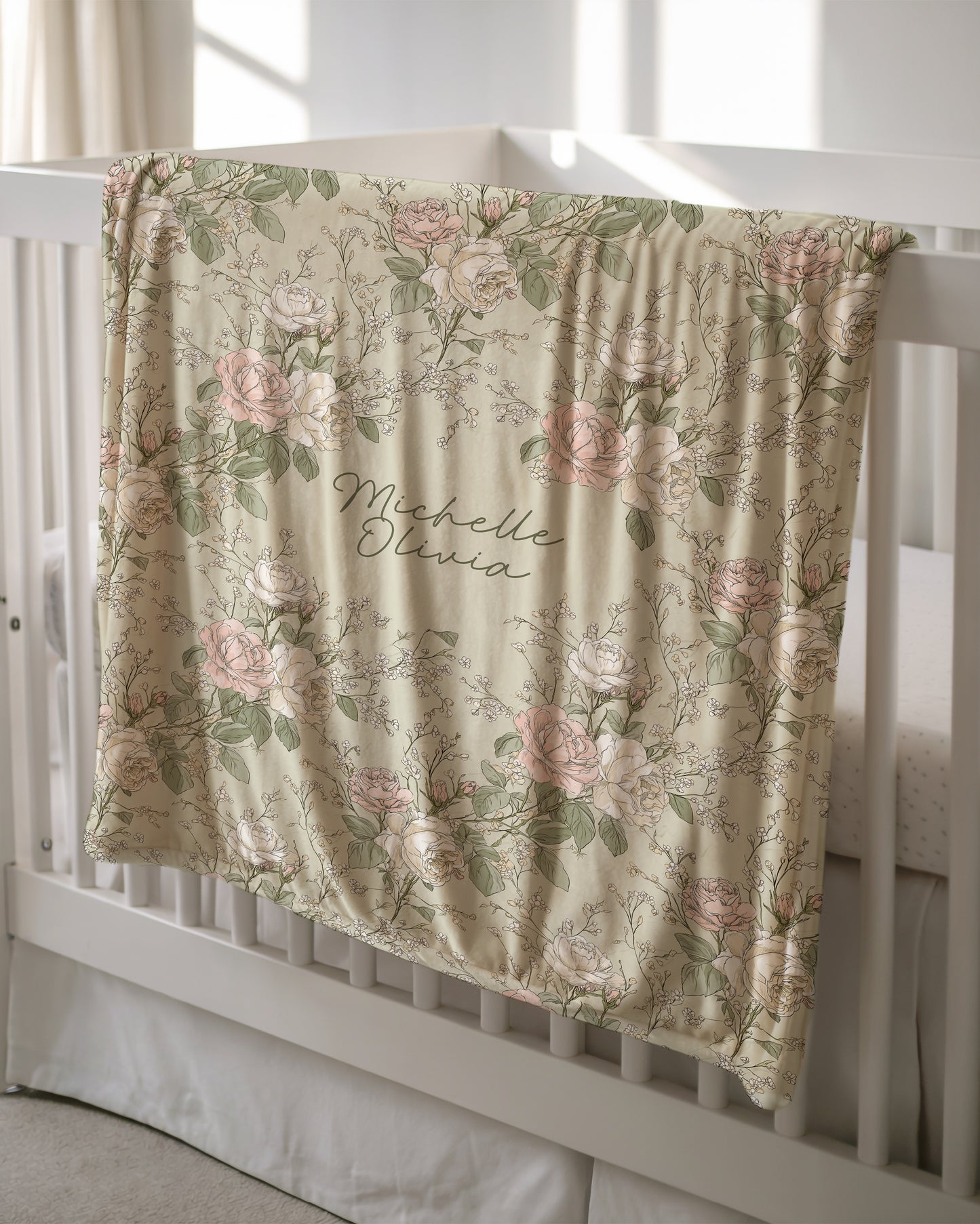 French Country Floral Throw