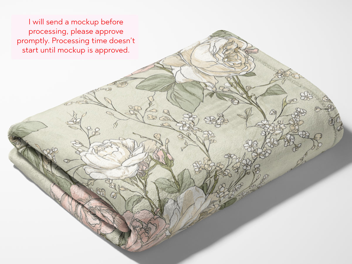 French Country Floral Throw - Charles Alex