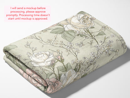 French Country Floral Throw - Charles Alex