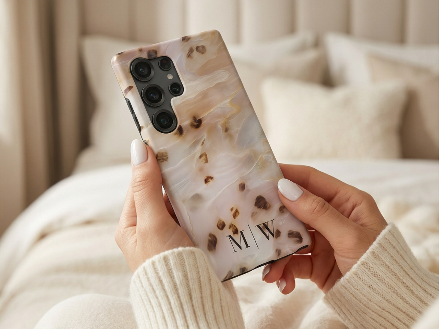 Porcelain Ember Tortoiseshell Phone Case - Charles Alex