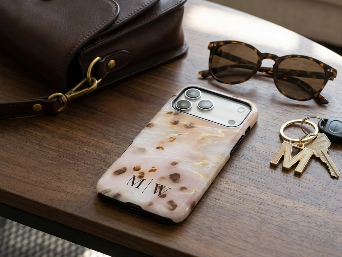 Porcelain Ember Tortoiseshell Phone Case