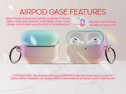 Gradient Airpod Case Pastel Ombre Airpods Case with Keychain Hard Rainbow Airpods Pro Case Airpod Gen 1 &amp; 2 Case Pretty Airpod Case - Charles Alex