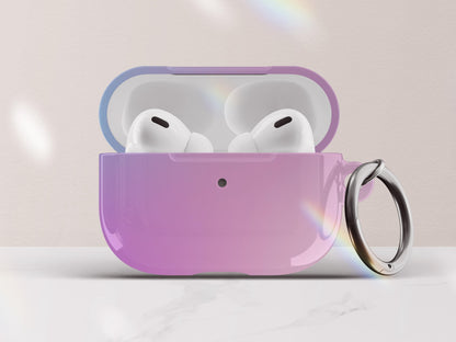 Pastel Ombre Airpods Case Pretty Personalized Gift for Tween Girls Custom Gradient Airpod Pro Case Cover with Keychain Gift Under 30