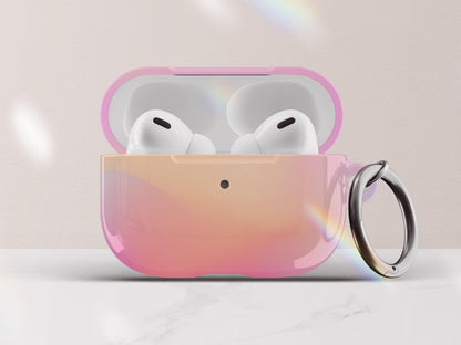 Gradient Airpod Case Pastel Ombre Airpod Pros Case Cover with Keychain Custom Rainbow Airpods Pro Case Gift for Tween Girl Gift Under 30 - Charles Alex