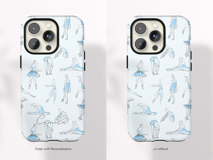 Custom Ballet Phone Case Personalized Ballet Gift for Tween Girl Dance Gift Under 30 Protective Magsafe Compatible Case Ballet Dancer Design - Charles Alex
