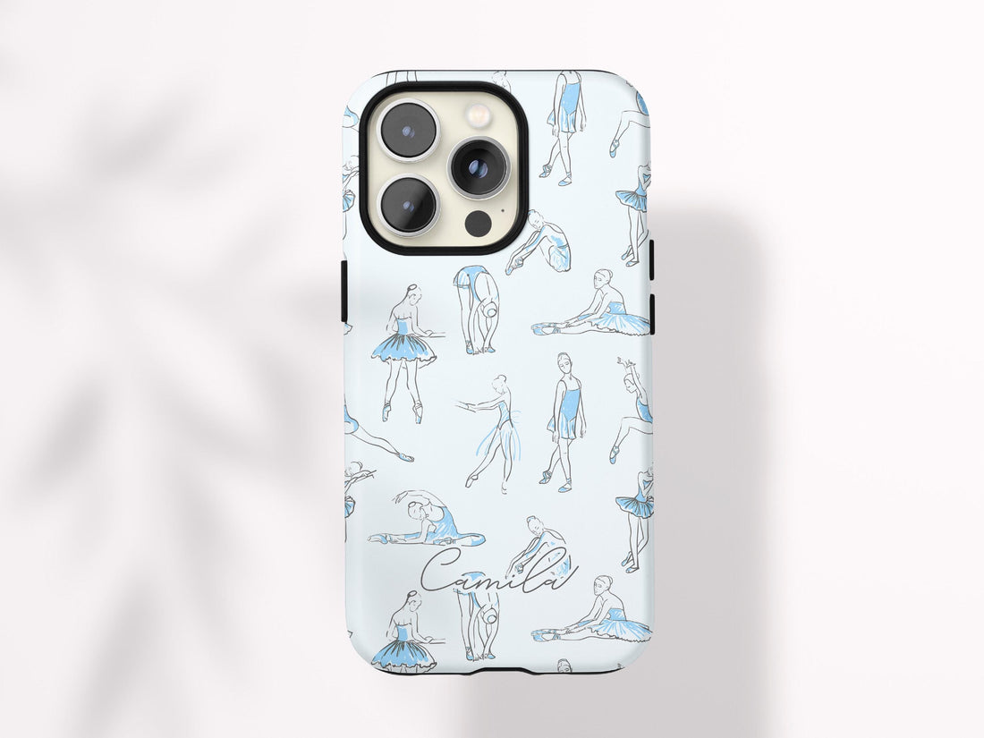 Custom Ballet Phone Case Personalized Ballet Gift for Tween Girl Dance Gift Under 30 Protective Magsafe Compatible Case Ballet Dancer Design