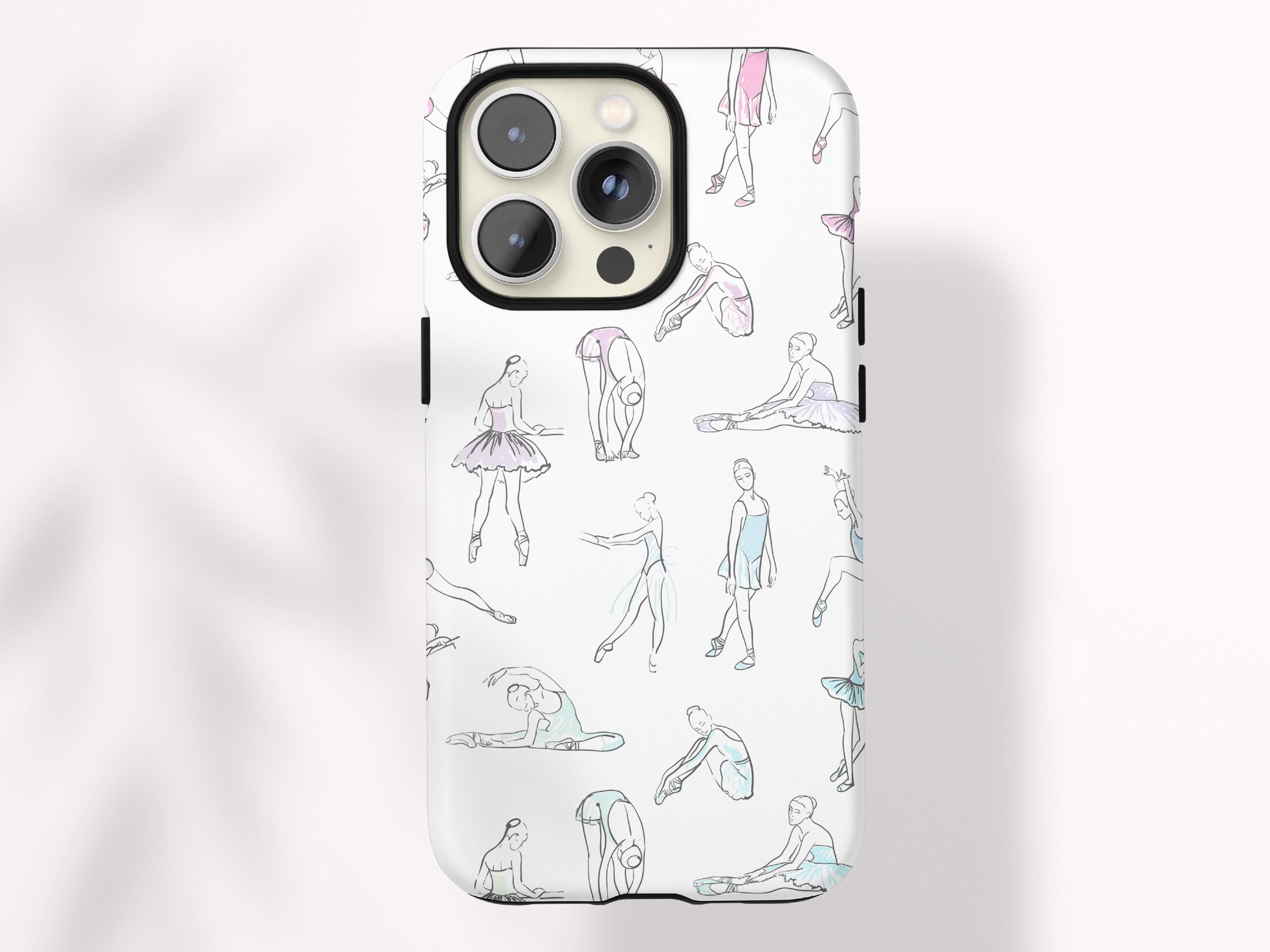 Custom Ballet Phone Case Personalized Ballet Gift for Tween Girl Dance Gift Under 30 Protective Magsafe Compatible Case Ballet Dancer Design - Charles Alex