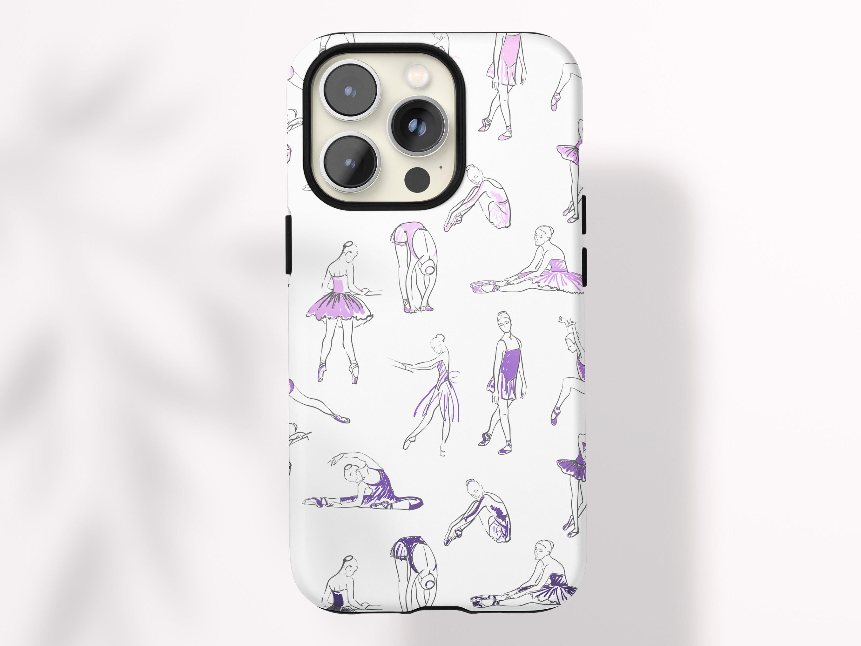 Custom Ballet Phone Case Personalized Ballet Gift for Tween Girl Dance Gift Under 30 Protective Magsafe Compatible Case Ballet Dancer Design - Charles Alex