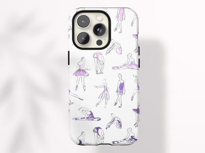 Custom Ballet Phone Case Personalized Ballet Gift for Tween Girl Dance Gift Under 30 Protective Magsafe Compatible Case Ballet Dancer Design - Charles Alex