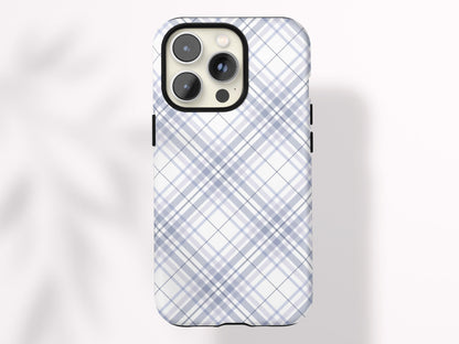 Personalized Plaid Phone Case for iPhone Case Classic Plaid Print Gift for Her Custom Preppy Case for Samsung Gift Under 30 for Girlfriend