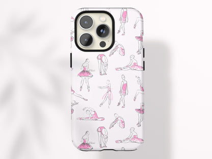 Custom Ballet Phone Case Personalized Ballet Gift for Tween Girl Dance Gift Under 30 Protective Magsafe Compatible Case Ballet Dancer Design - Charles Alex
