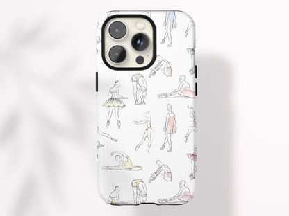 Custom Ballet Phone Case Personalized Ballet Gift for Tween Girl Dance Gift Under 30 Protective Magsafe Compatible Case Ballet Dancer Design - Charles Alex