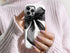 Custom Bow Phone Case for Girl Personalized Black Bow Coquette Gift for Girly Girl iPhone 16 Pro Max Case Galaxy S25 Ultra Case for Phone - Charles Alex
