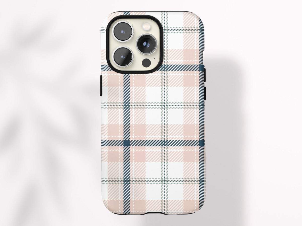 Personalized Plaid Phone Case for iPhone Case Classic Plaid Print Gift for Her Custom Preppy Case for Samsung Gift Under 30 for Girlfriend