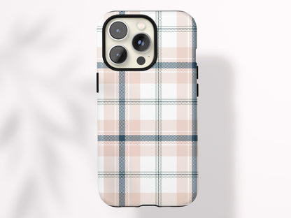 Personalized Plaid Phone Case for iPhone Case Classic Plaid Print Gift for Her Custom Preppy Case for Samsung Gift Under 30 for Girlfriend