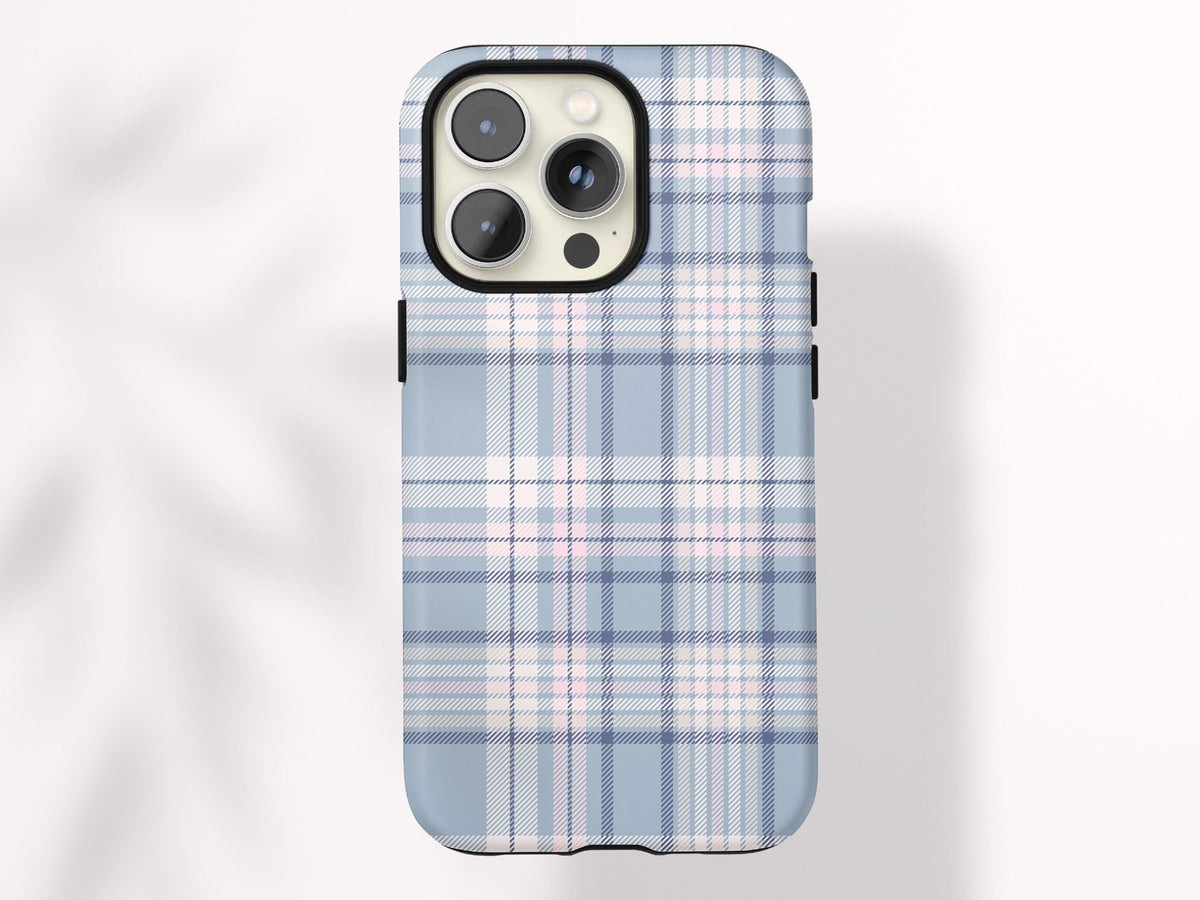 Personalized Plaid Phone Case for iPhone Case Classic Plaid Print Gift for Her Custom Preppy Case for Samsung Gift Under 30 for Girlfriend