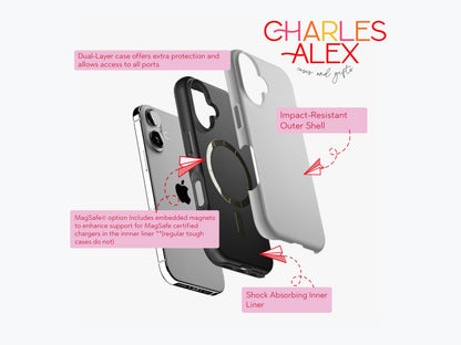 Personalized Softball Phone Case Custom Softball Case for iPhone Gift for Softball Player Gift Under 30 Neon Softball iPhone 16 Pro Max Case - Charles Alex