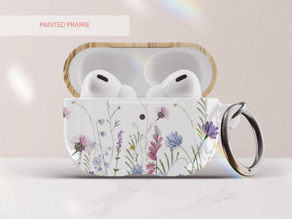 Personalized Wildflower Airpod Case for Airpod Pro Gift for Girlfriend Gift Idea for Her Custom Cases Protective with Keychain Airpods Pro