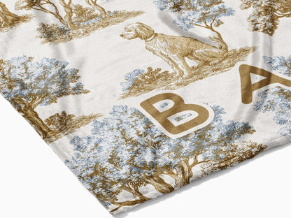 Custom Goldendoodle Blanket Baby Shower Gift for Pet Themed Nursery Personalized Woven Throw with Labradoodle Gift Dog Lover Cozy Blanket