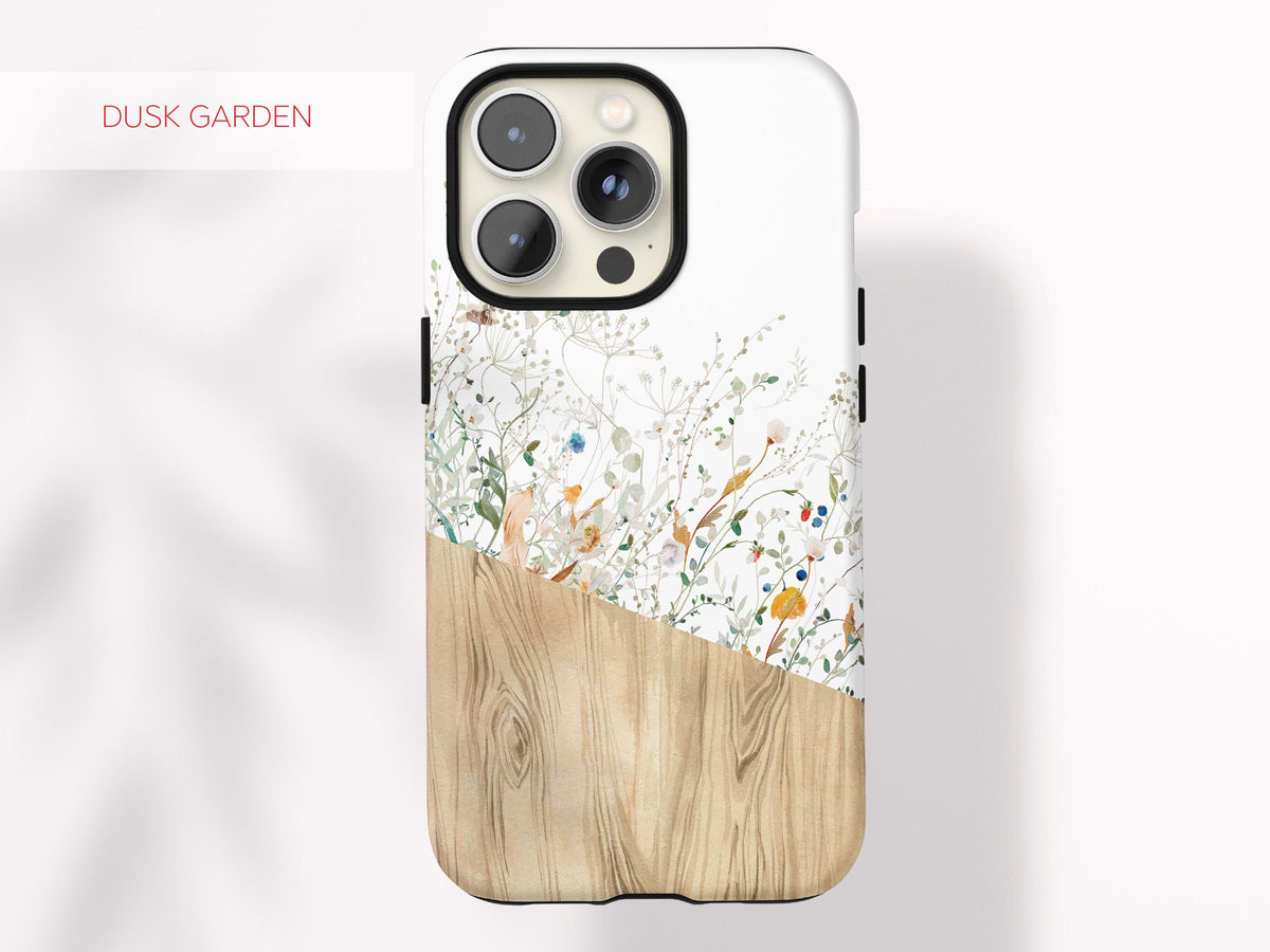 Custom Wildflower Phone Case Aesthetic Phone Case Colorful Gift for Teen Boho Case for iPhone 16 Pro Max Garden Phone Case Personalized Gift