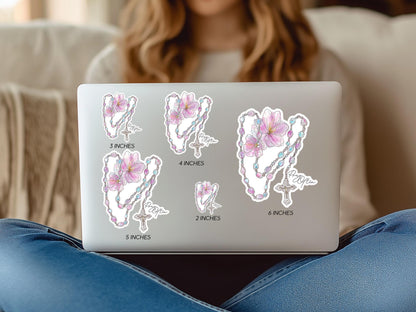 Catholic Sticker for Kindle Rosary Stickers Christian Gift for Her Waterproof Prayer Sticker for Water Bottle Vinyl Decal Crucifix Sticker - Charles Alex
