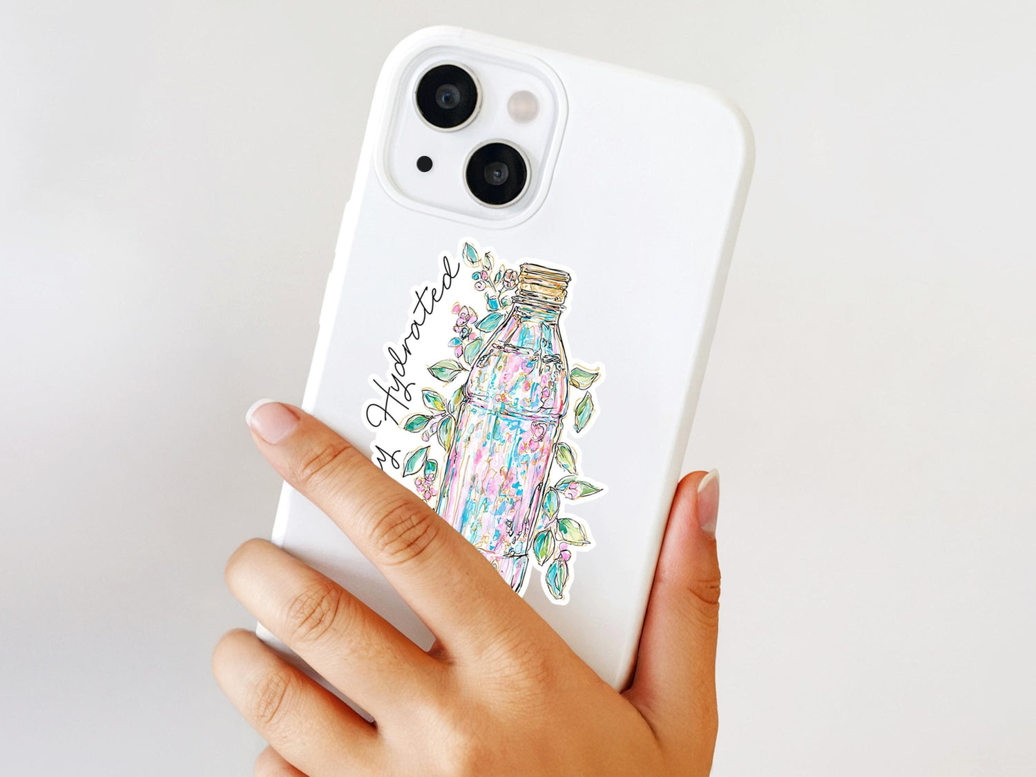 Stay Hydrated Sticker Drink Water Stickers Floral Vinyl Decal for Water Bottle Waterproof Pretty Stickers Gift Idea for Sister Healthy Habit