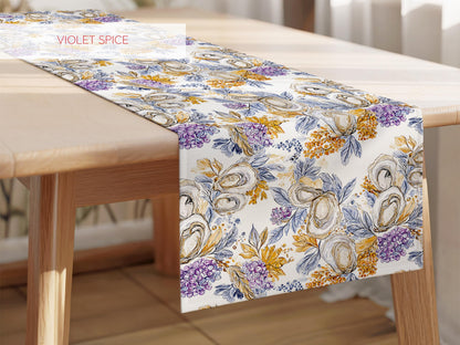 Fall Table Runner Thanksgiving Decor Table Setting Idea Oyster Home Decorations Autumn Colors Coastal Holiday Dinner Runner for Table Decor - Charles Alex