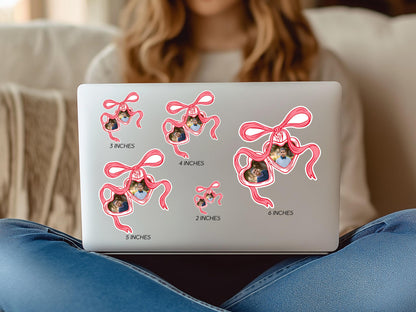 Personalized Locket Sticker with Photo Stickers Custom Initials Vinyl Decal Photos of Children Gift for Mom Stickers for Tumbler Custom