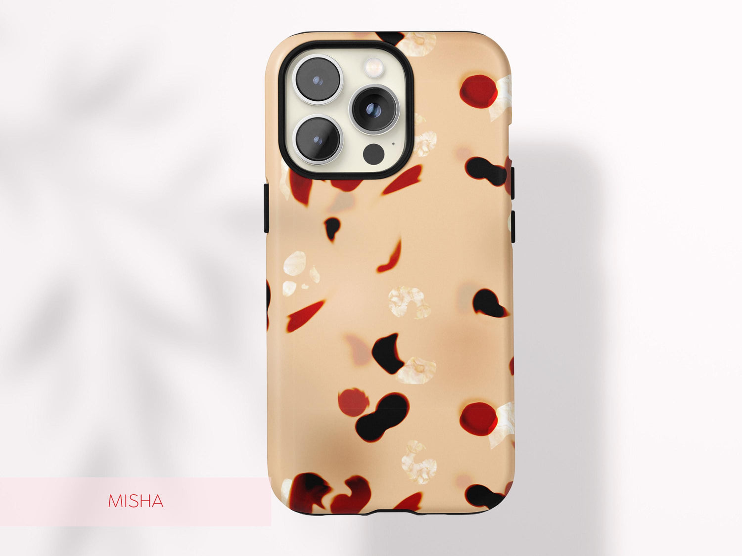 Custom Brown Tortoiseshell Phone Case Marble Pattern Protective Cover Stylish Accessory Gift Present for Her Modern Minimal Chic Design