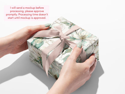 Magnolia Wrapping Paper