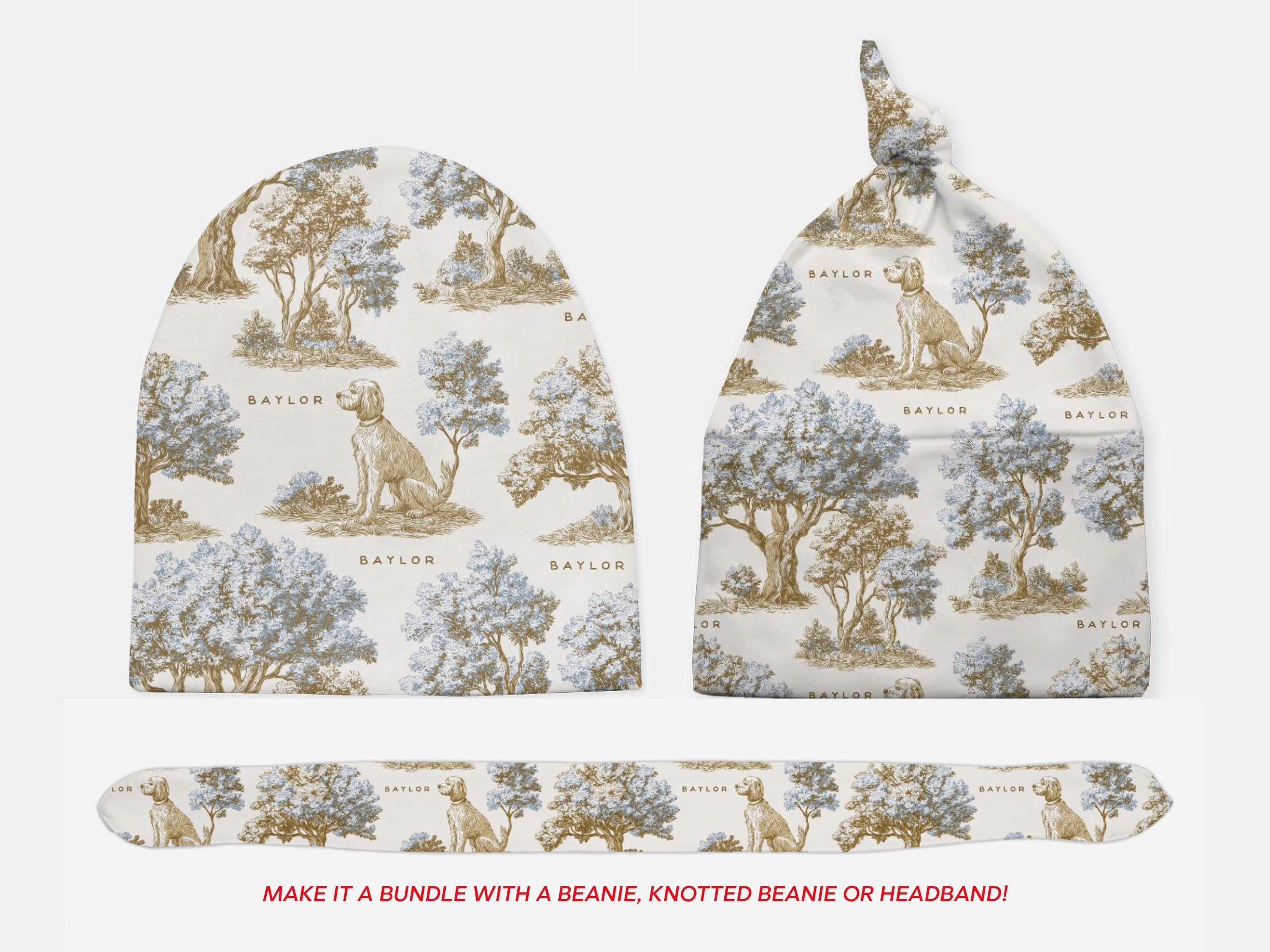 Goldendoodle Two-Tone Toile Swaddle or Minky Blanket