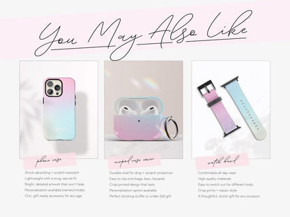 Ombre AirPods Max Cover Custom Headphone Shield Protective Gradient Case Cute Personalized Tech Gift for Her Stylish Accessory Durable Skin