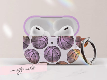 Personalized Basketball AirPods Case Custom Name Pro Cover Cute Team Gift For Her Girl Player Coach Present Feminine Stylish Tech Accessory