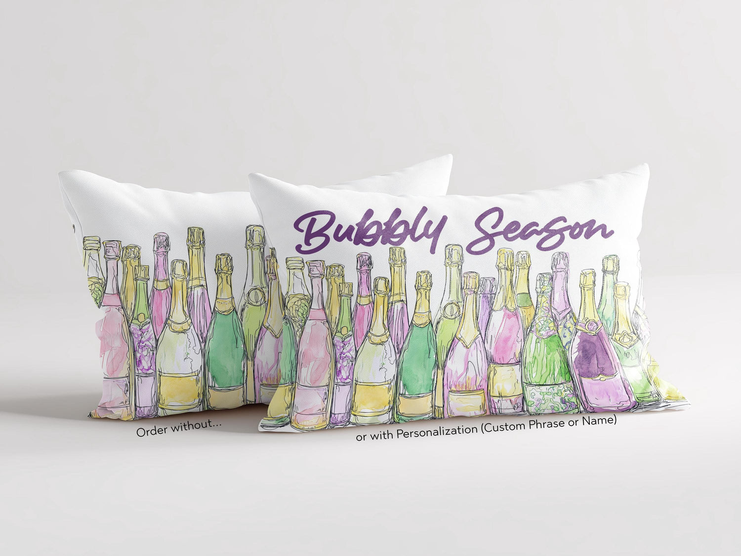 Champagne Pillow - Mardi Gras - Charles Alex