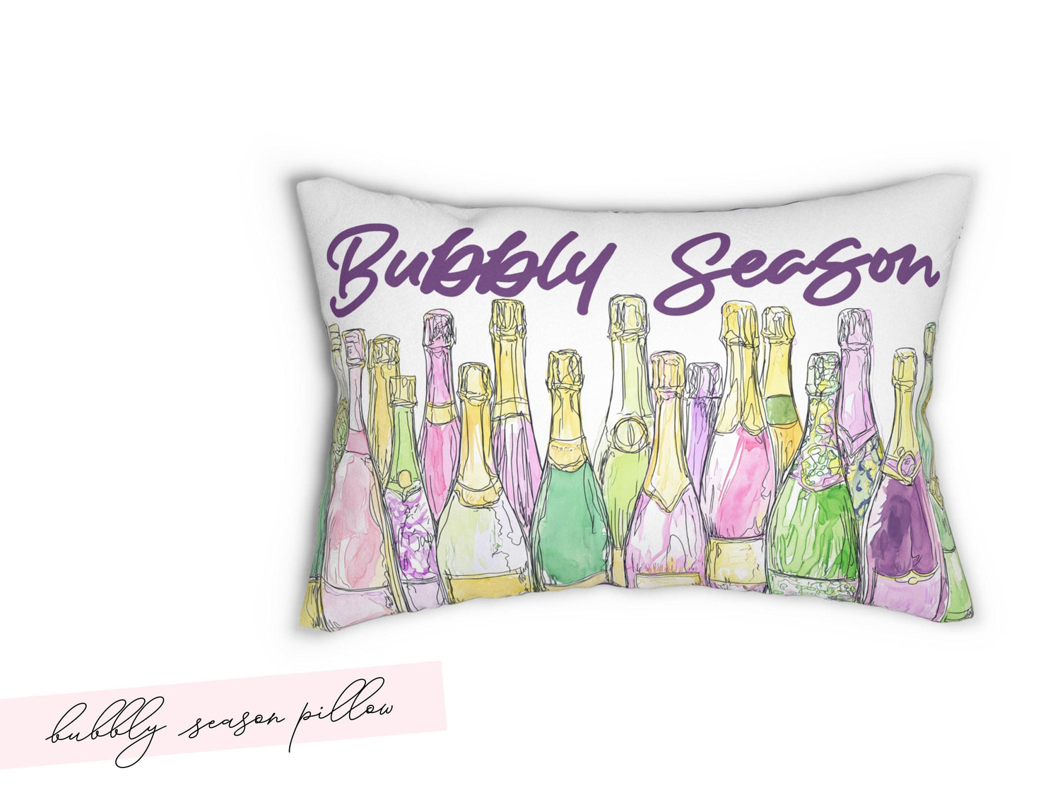 Champagne Pillow - Mardi Gras - Charles Alex