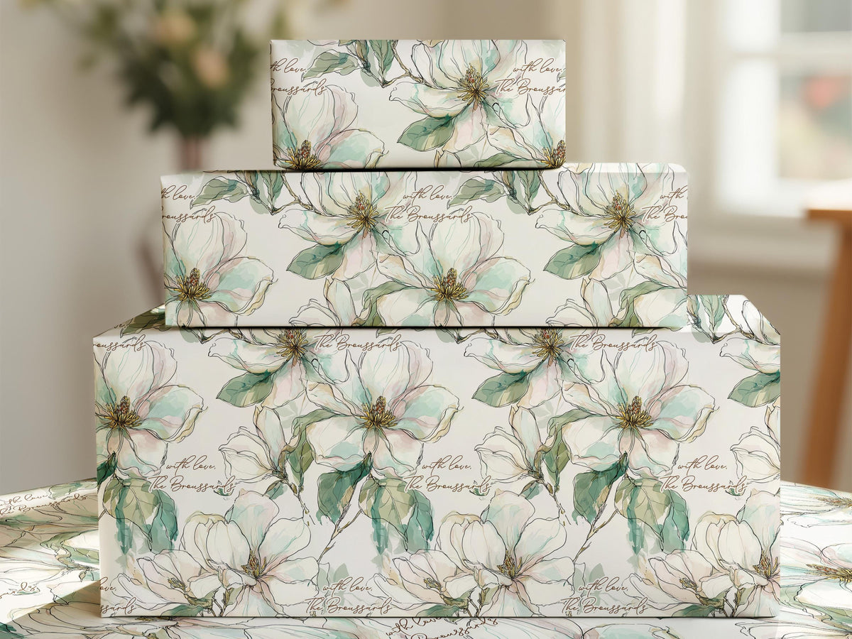 Magnolia Wrapping Paper