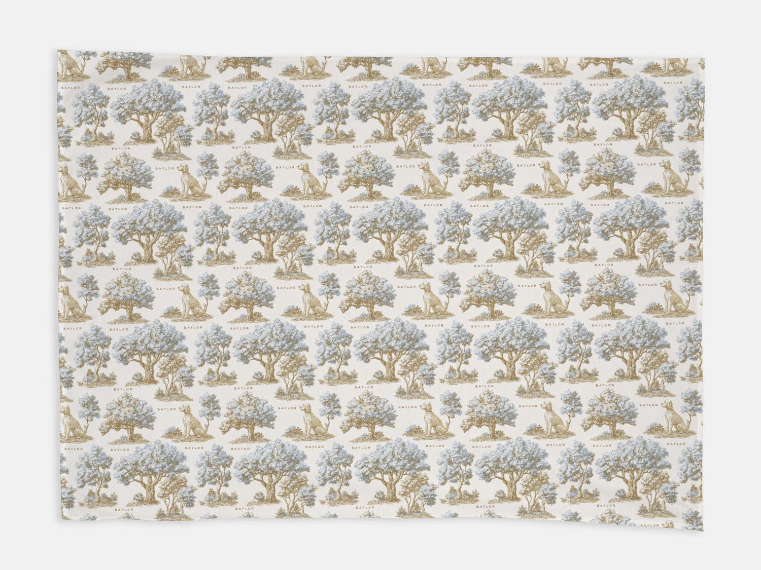 Goldendoodle Two-Tone Toile Swaddle or Minky Blanket